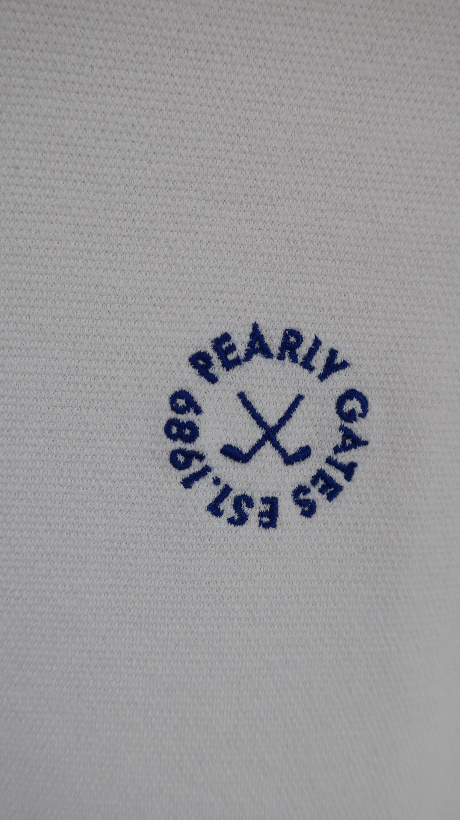 PEARLY GATES(パーリーゲイツ) 半袖モックネックシャツ 白 レディース 1 055-3267602 B