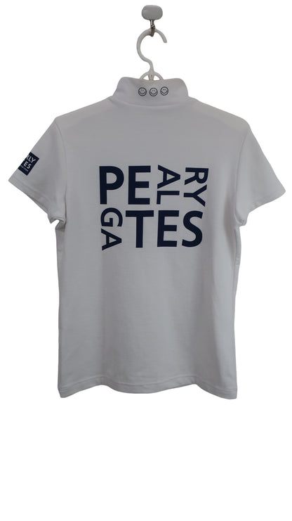 PEARLY GATES(パーリーゲイツ) 半袖モックネックシャツ 白 レディース 1 055-3267602 B