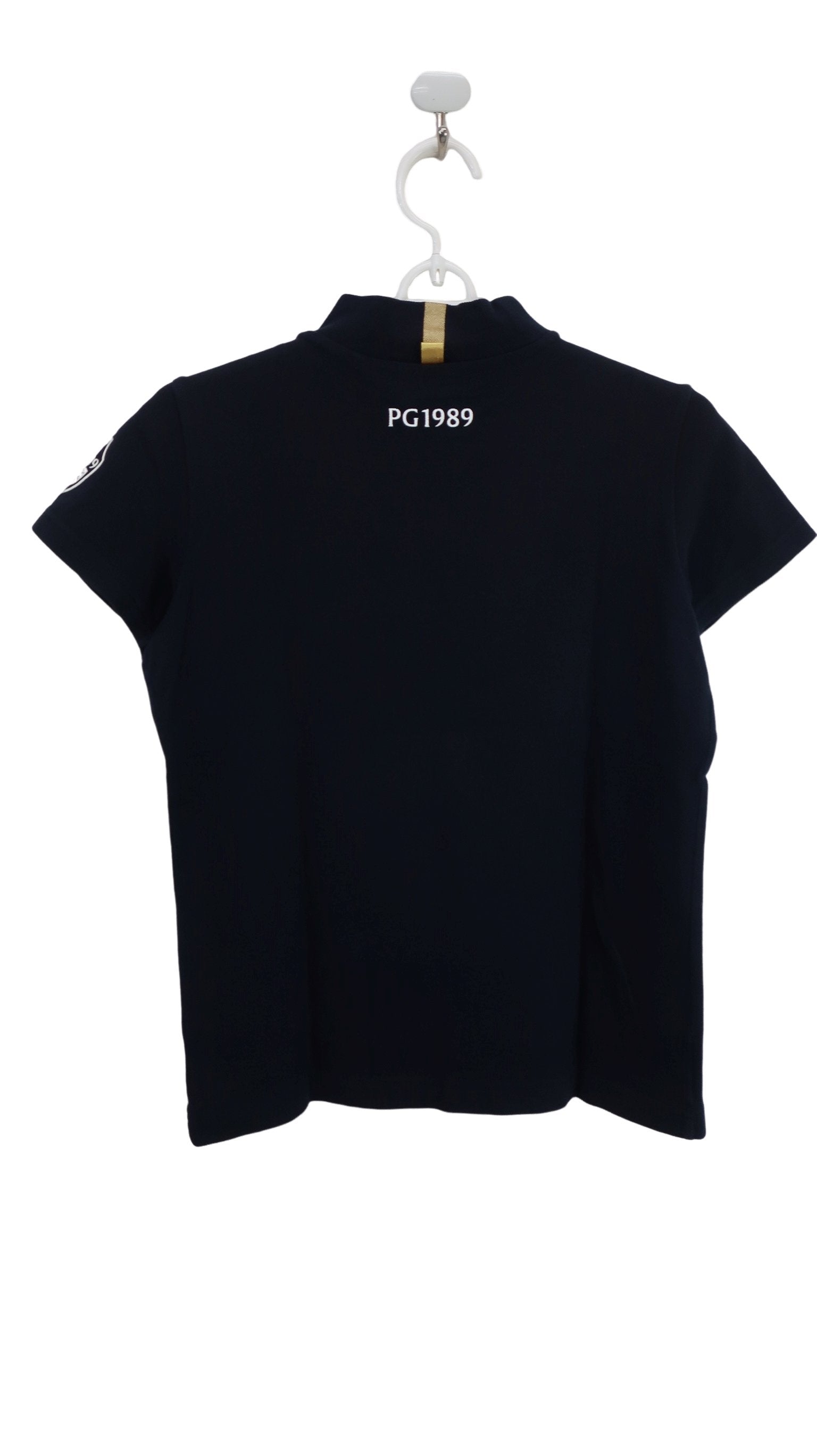 PEARLY GATES(パーリーゲイツ) 半袖モックネックシャツ ネイビー レディース 0 055-2167350 B