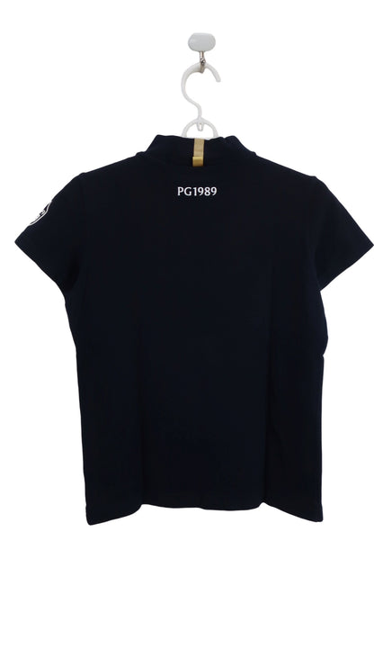 PEARLY GATES(パーリーゲイツ) 半袖モックネックシャツ ネイビー レディース 0 055-2167350 B