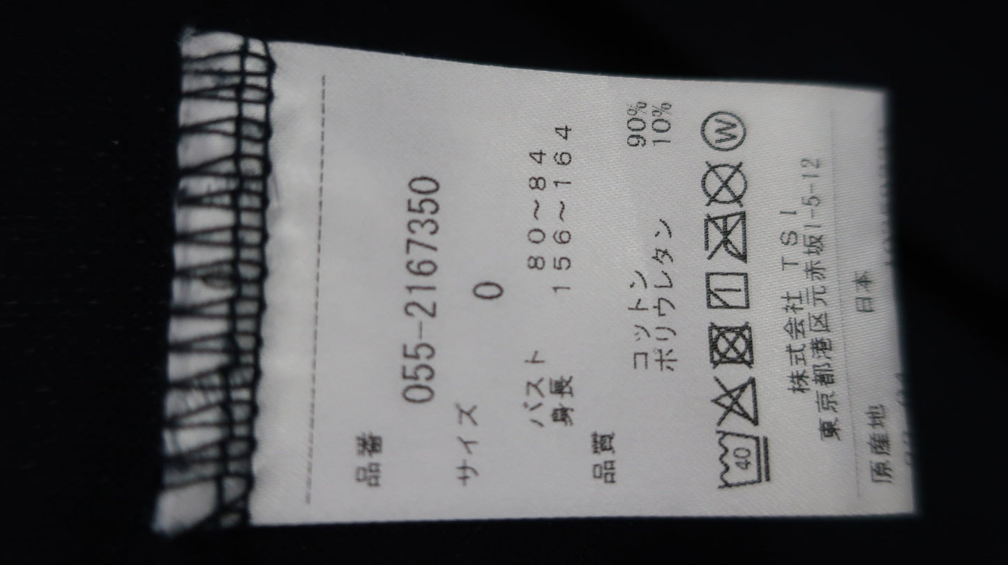 PEARLY GATES(パーリーゲイツ) 半袖モックネックシャツ ネイビー レディース 0 055-2167350 B