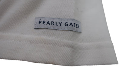 PEARLY GATES(パーリーゲイツ) 半袖モックネックシャツ 白 レディース 0 055-2267608 C