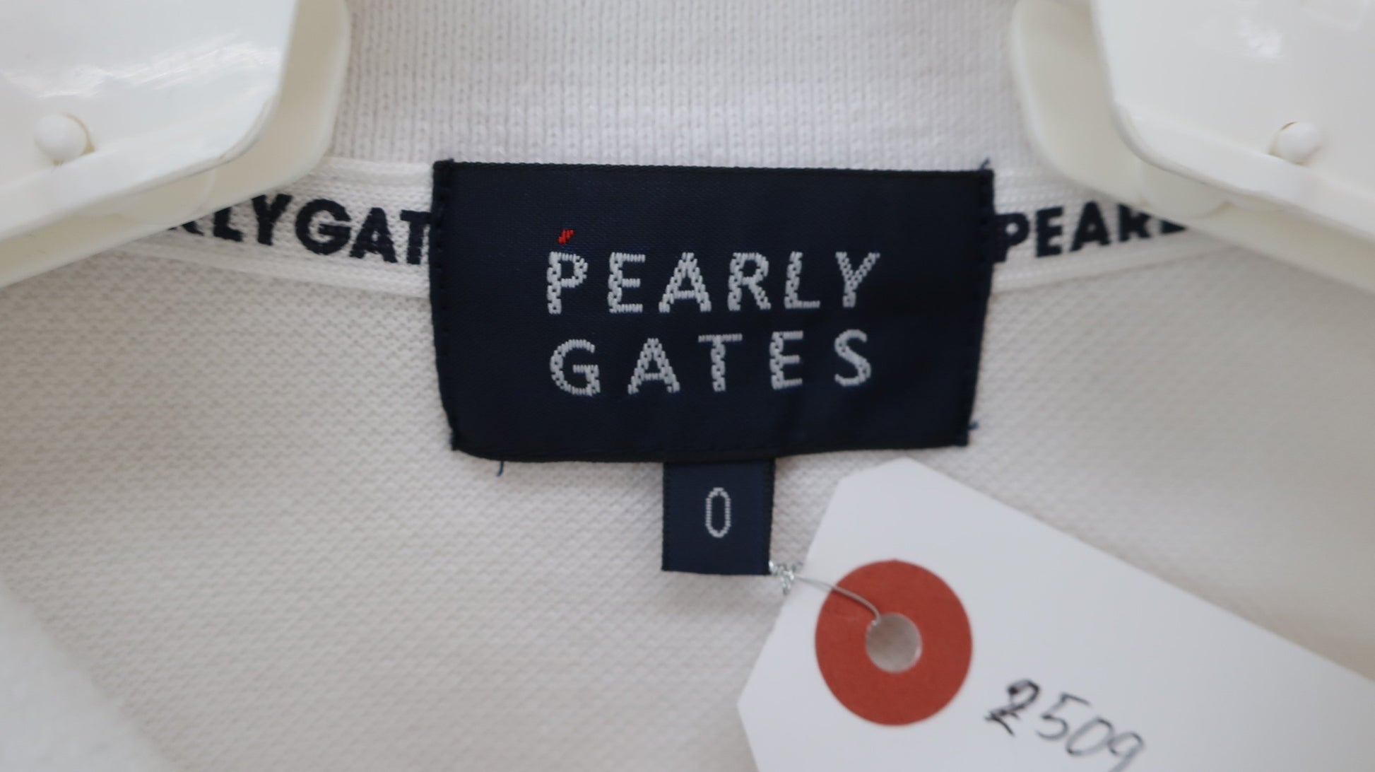 PEARLY GATES(パーリーゲイツ) ポロシャツ 白 レディース 0 055-1160318 B