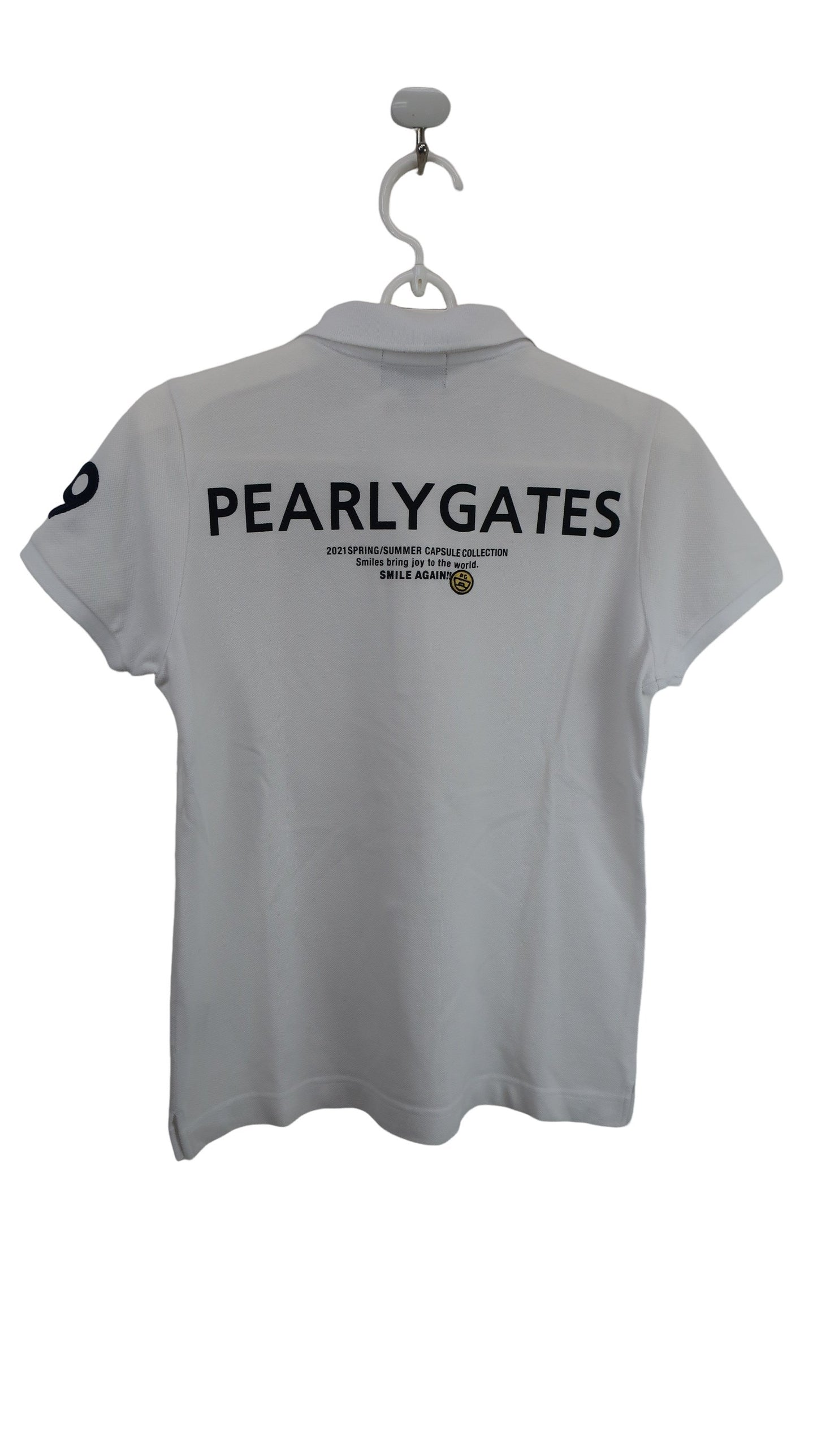 PEARLY GATES(パーリーゲイツ) ポロシャツ 白 レディース 0 055-1160318 B