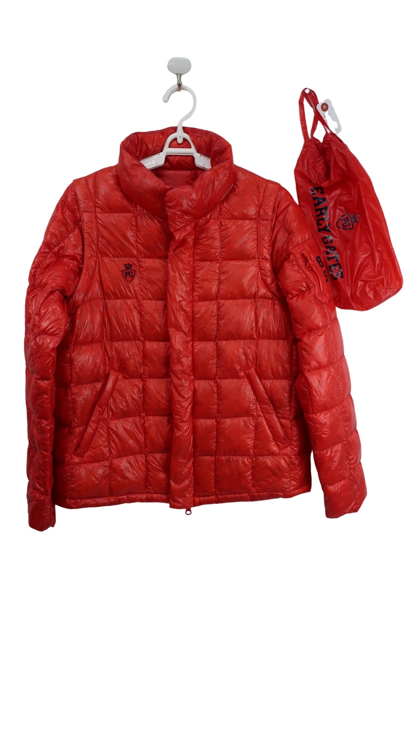 PEARLY GATES(パーリーゲイツ) ライトダウンジャケット 赤 レディース 0 055-5220006 A