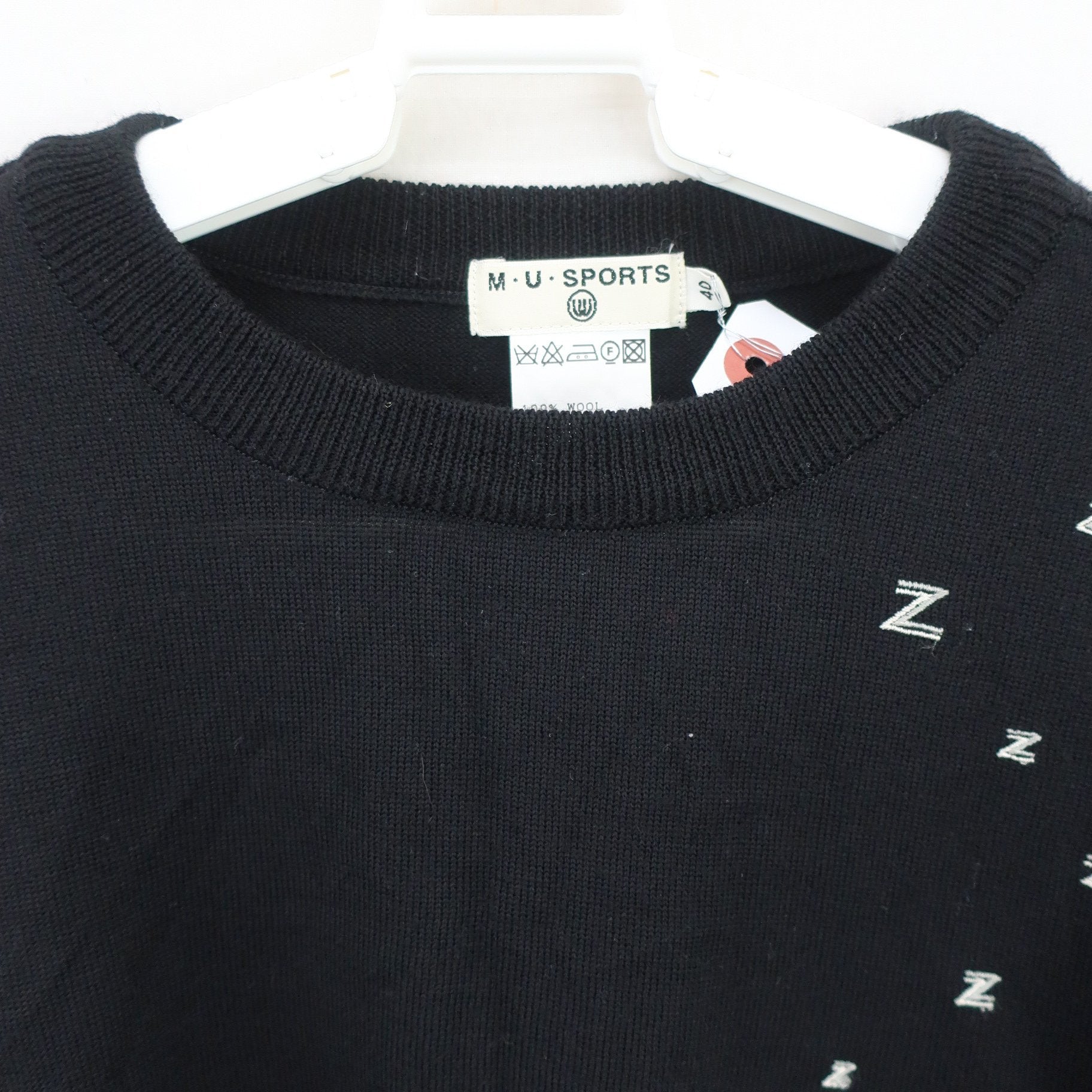 M.U SPORTS(エムユースポーツ) セーター 黒 レディース 40 C