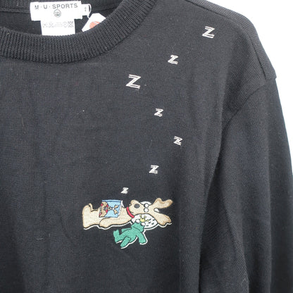 M.U SPORTS(エムユースポーツ) セーター 黒 レディース 40 C