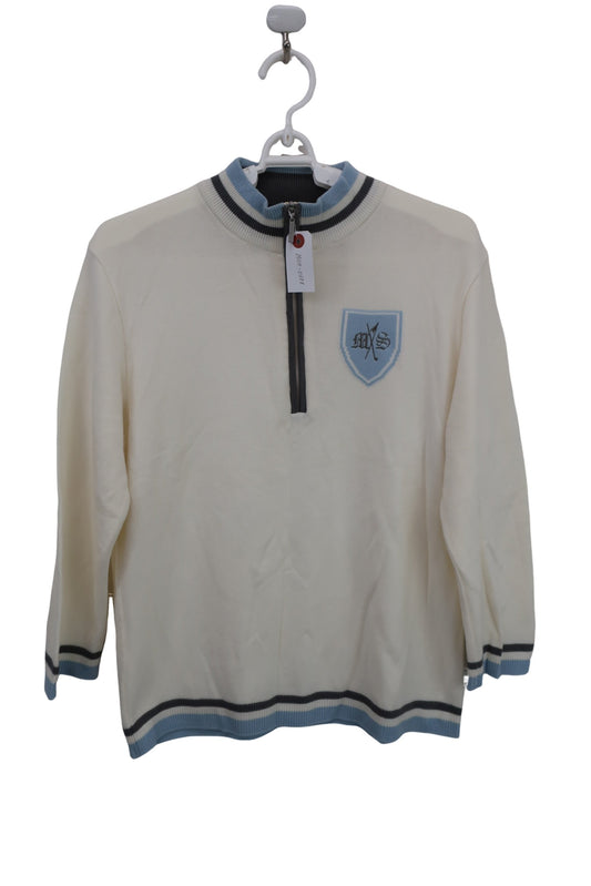 Munsingwear(マンシングウェア) ハーフジップセーター 白 レディース M B