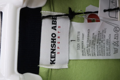 KENSHO ABE(ケンショーアベ) 半袖ポロシャツ 黄緑ネイビー レディース M 061-6703 N