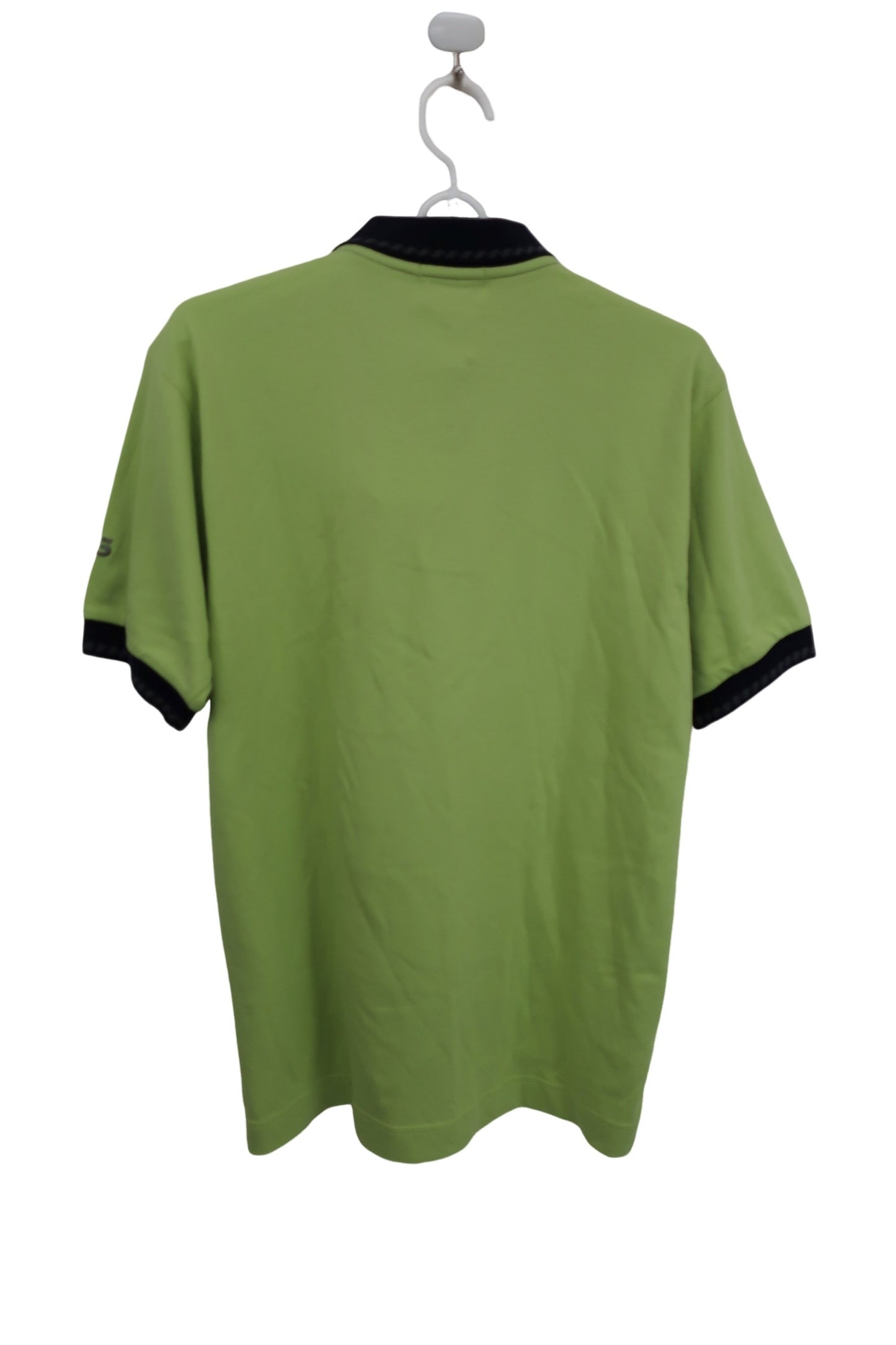 KENSHO ABE(ケンショーアベ) 半袖ポロシャツ 黄緑ネイビー レディース M 061-6703 N
