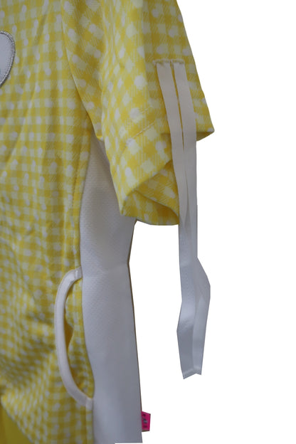 VIVA HEART(ビバハート) ジップアップトレーナー 黄色チェック レディース 40 N