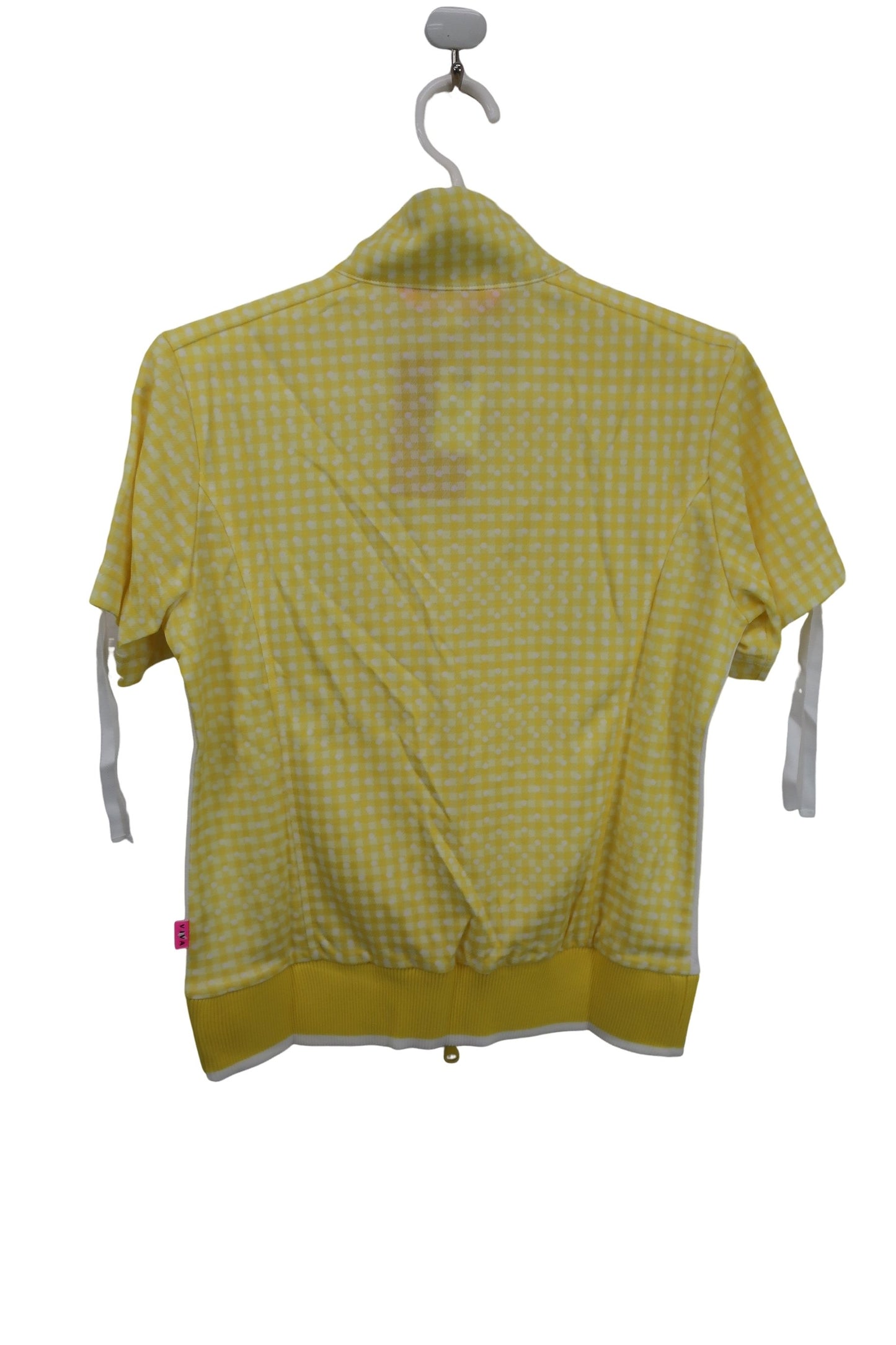 VIVA HEART(ビバハート) ジップアップトレーナー 黄色チェック レディース 40 N