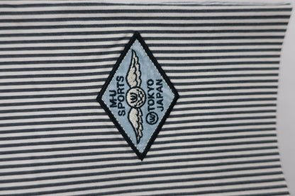 M.U SPORTS(エムユースポーツ) ショートパンツ 黒白ボーダー レディース 40 A