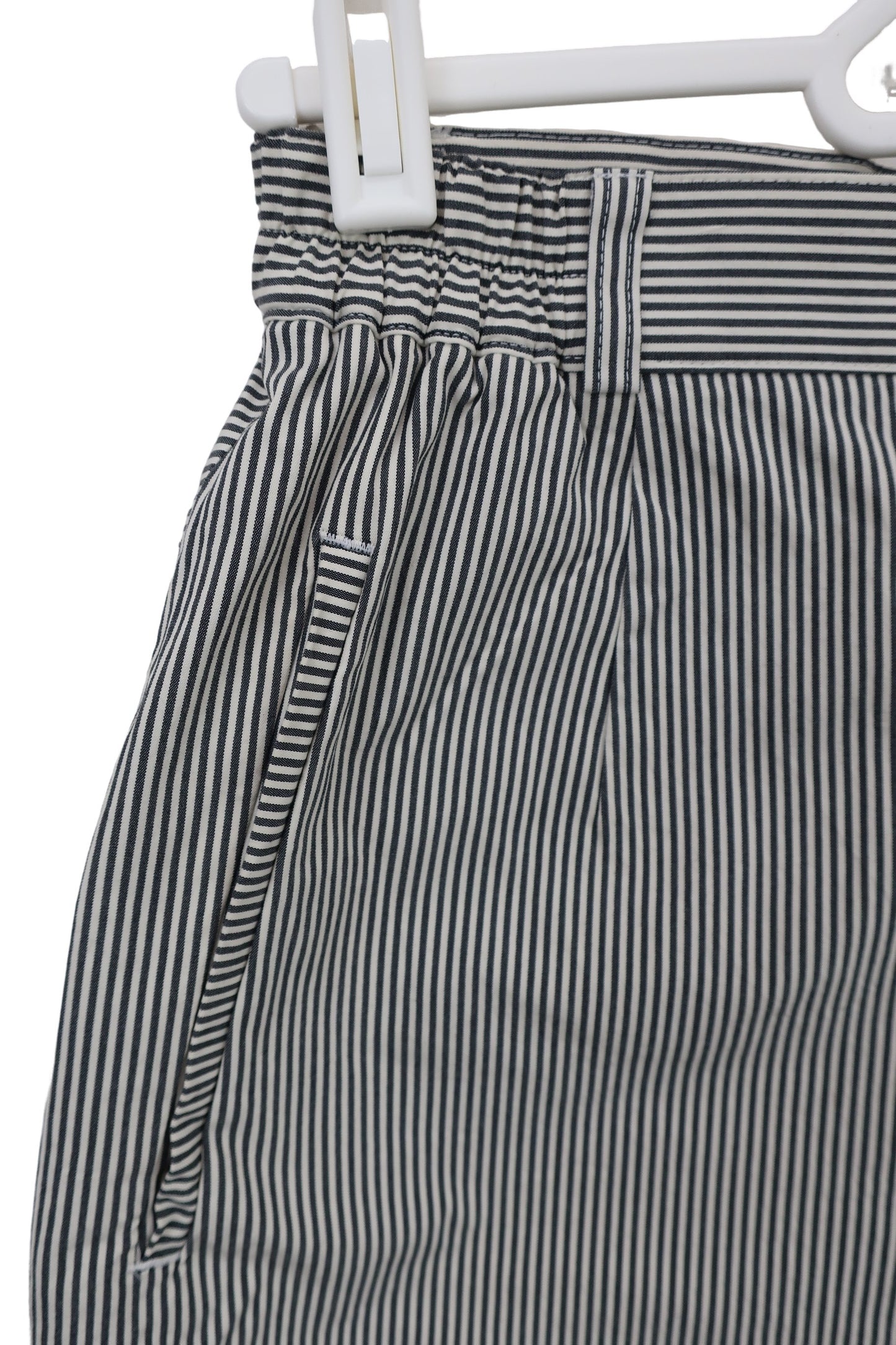 M.U SPORTS(エムユースポーツ) ショートパンツ 黒白ボーダー レディース 40 A