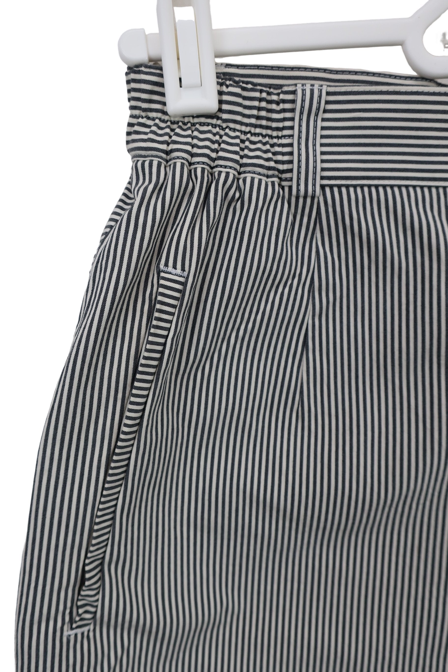 M.U SPORTS(エムユースポーツ) ショートパンツ 黒白ボーダー レディース 40 A