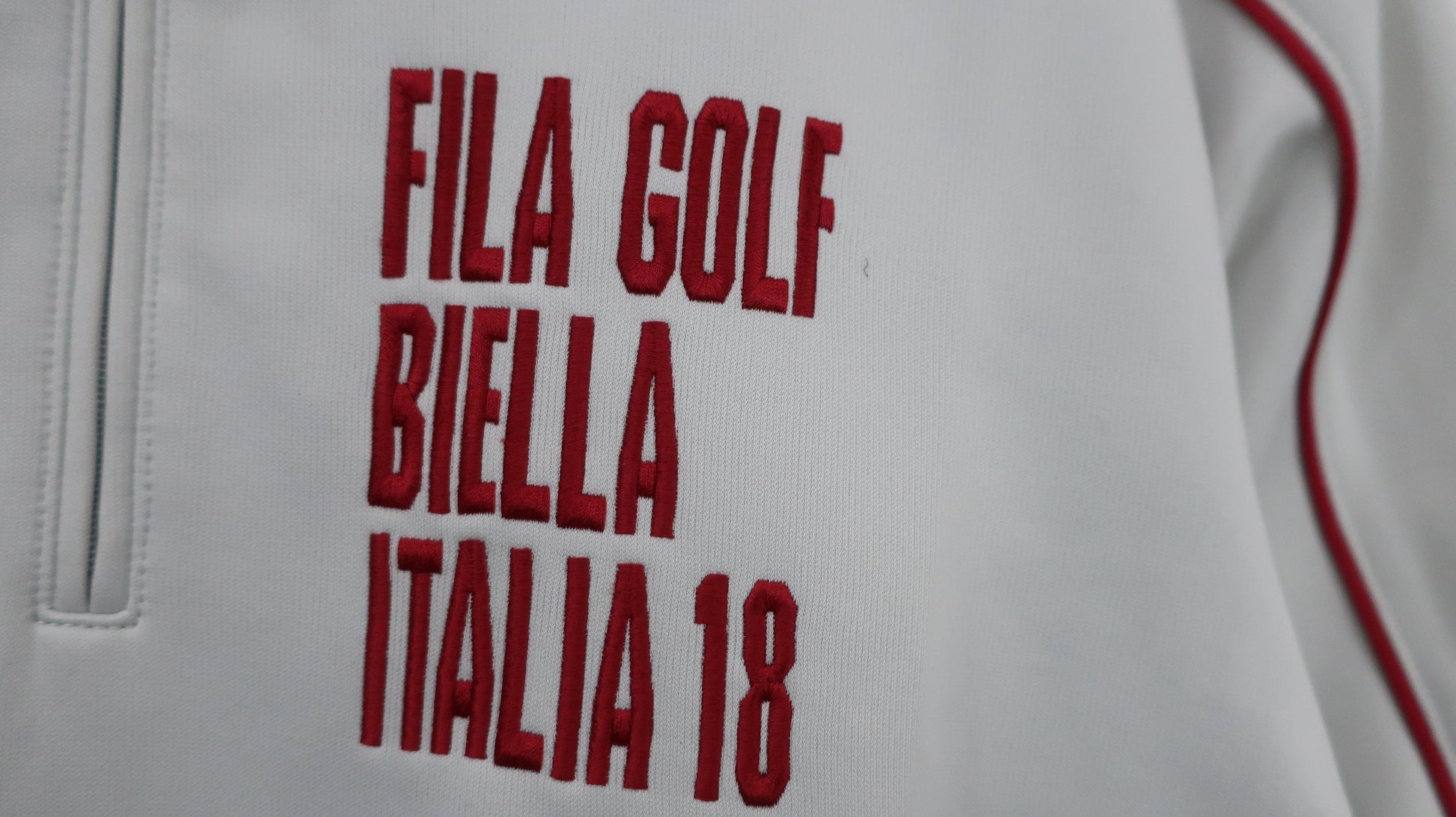 FILA GOLF(フィラゴルフ) 半袖ハーフジップトレーナー グレー レディース M B