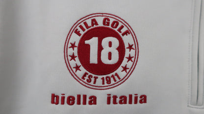 FILA GOLF(フィラゴルフ) 半袖ハーフジップトレーナー グレー レディース M B