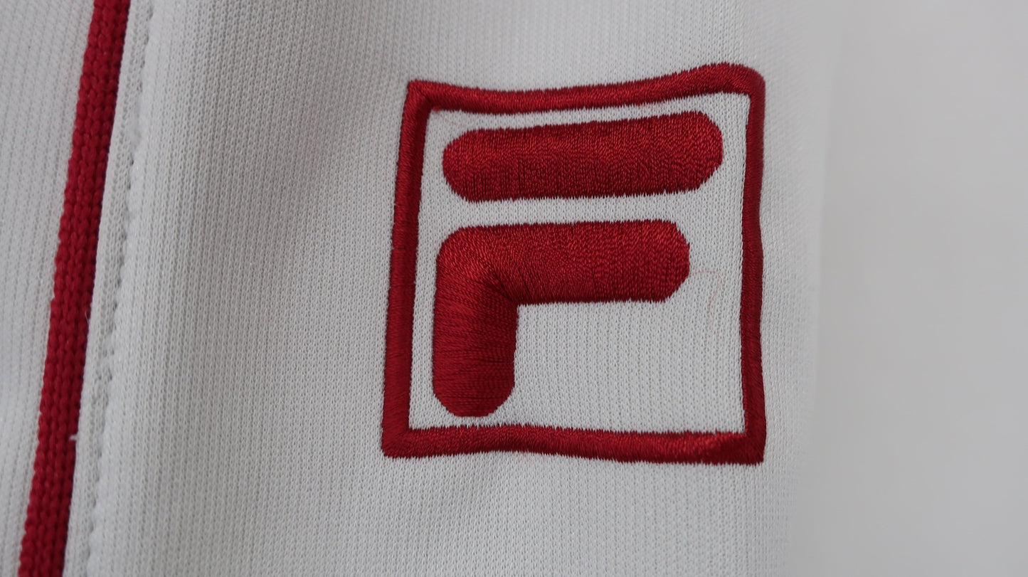 FILA GOLF(フィラゴルフ) 半袖ハーフジップトレーナー グレー レディース M B