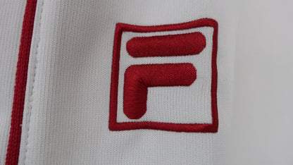 FILA GOLF(フィラゴルフ) 半袖ハーフジップトレーナー グレー レディース M B