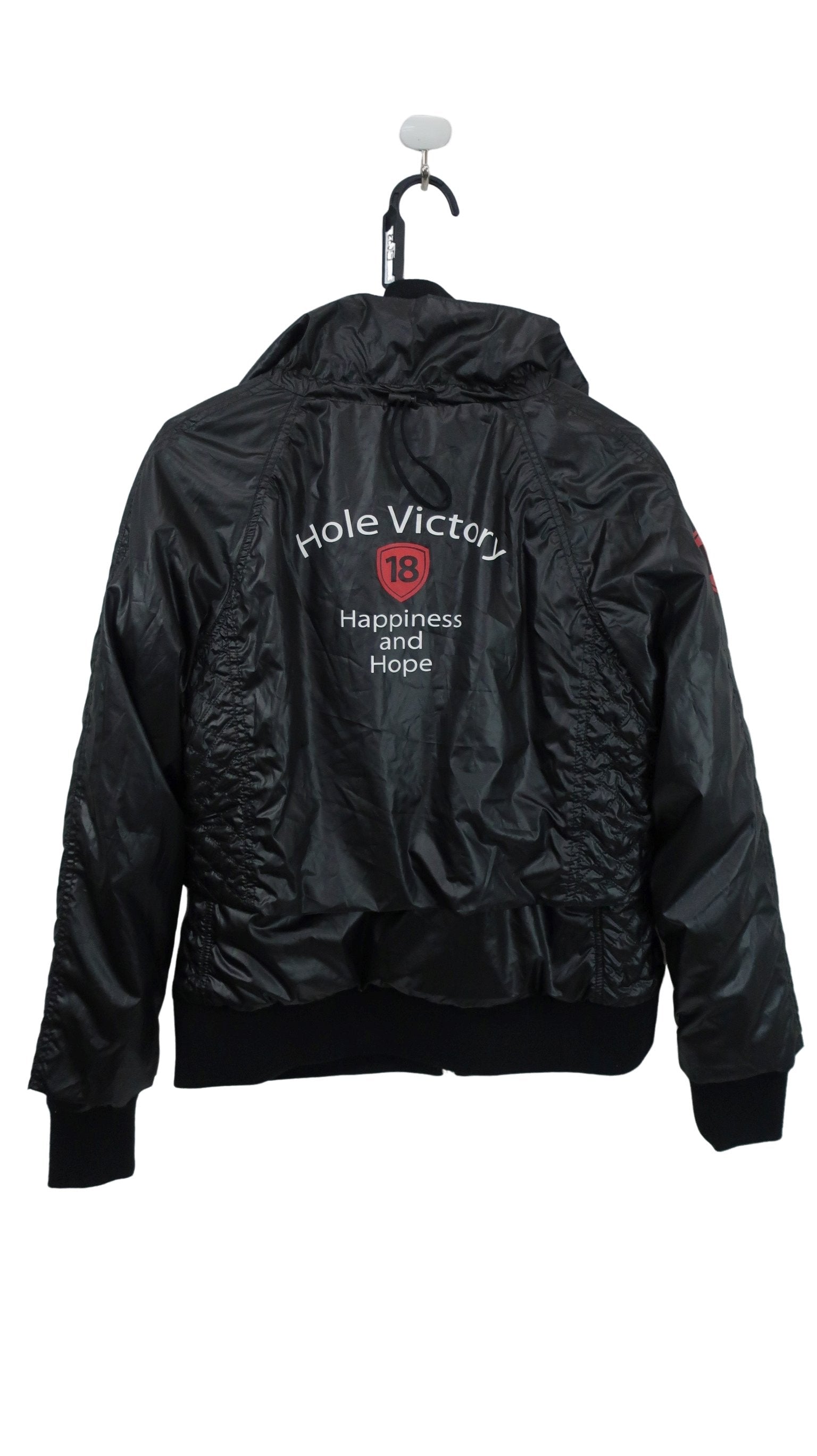 Hole Victory(ホールビクトリー) フルジップダウンジャケット 黒 レディース LL A