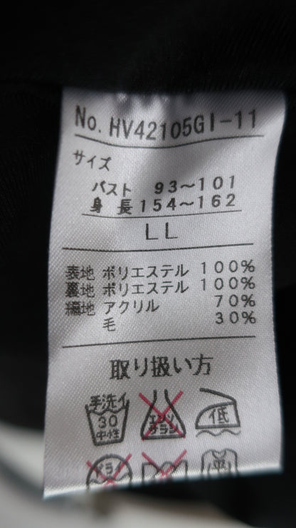 Hole Victory(ホールビクトリー) フルジップダウンジャケット 黒 レディース LL A