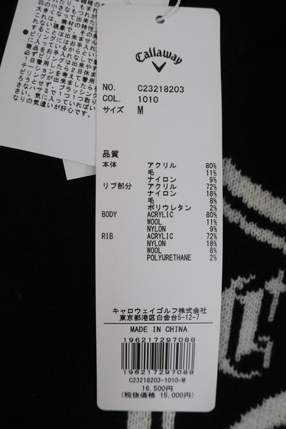 Callaway(キャロウェイ) セーター 黒白 レディース M C23218203 N