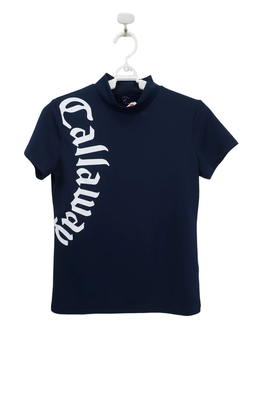 Callaway(キャロウェイ) 半袖モックネックシャツ ネイビー レディース S C23134207 A