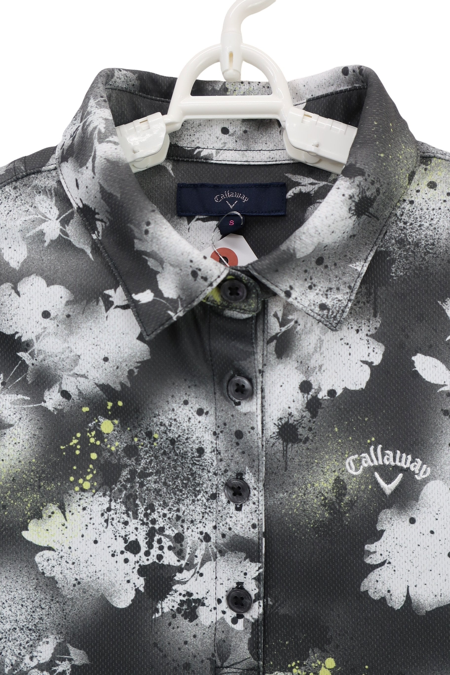 Callaway(キャロウェイ) ポロシャツスカートセットアップ グレー総柄 レディース S / SS C24134219 A