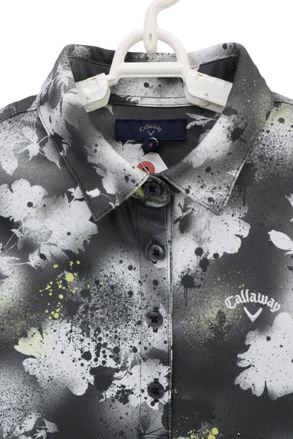 Callaway(キャロウェイ) ポロシャツスカートセットアップ グレー総柄 レディース S / SS C24134219 A