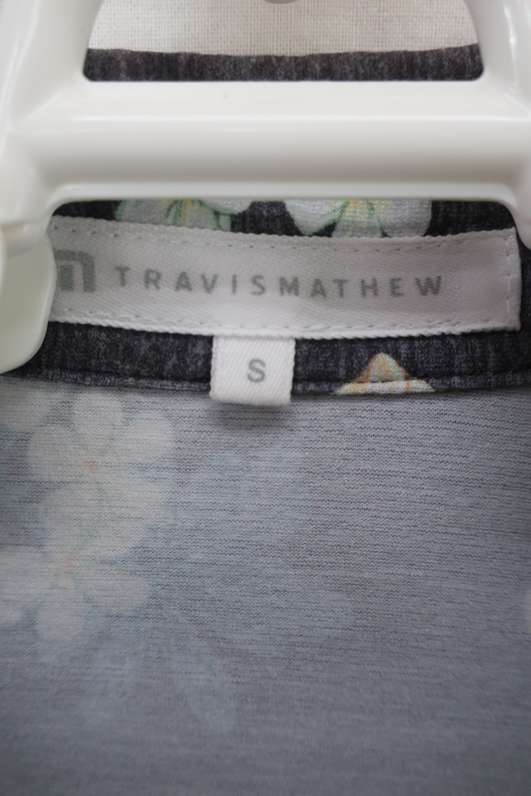Travis Mathew ポロシャツ グレー花柄 レディース S A