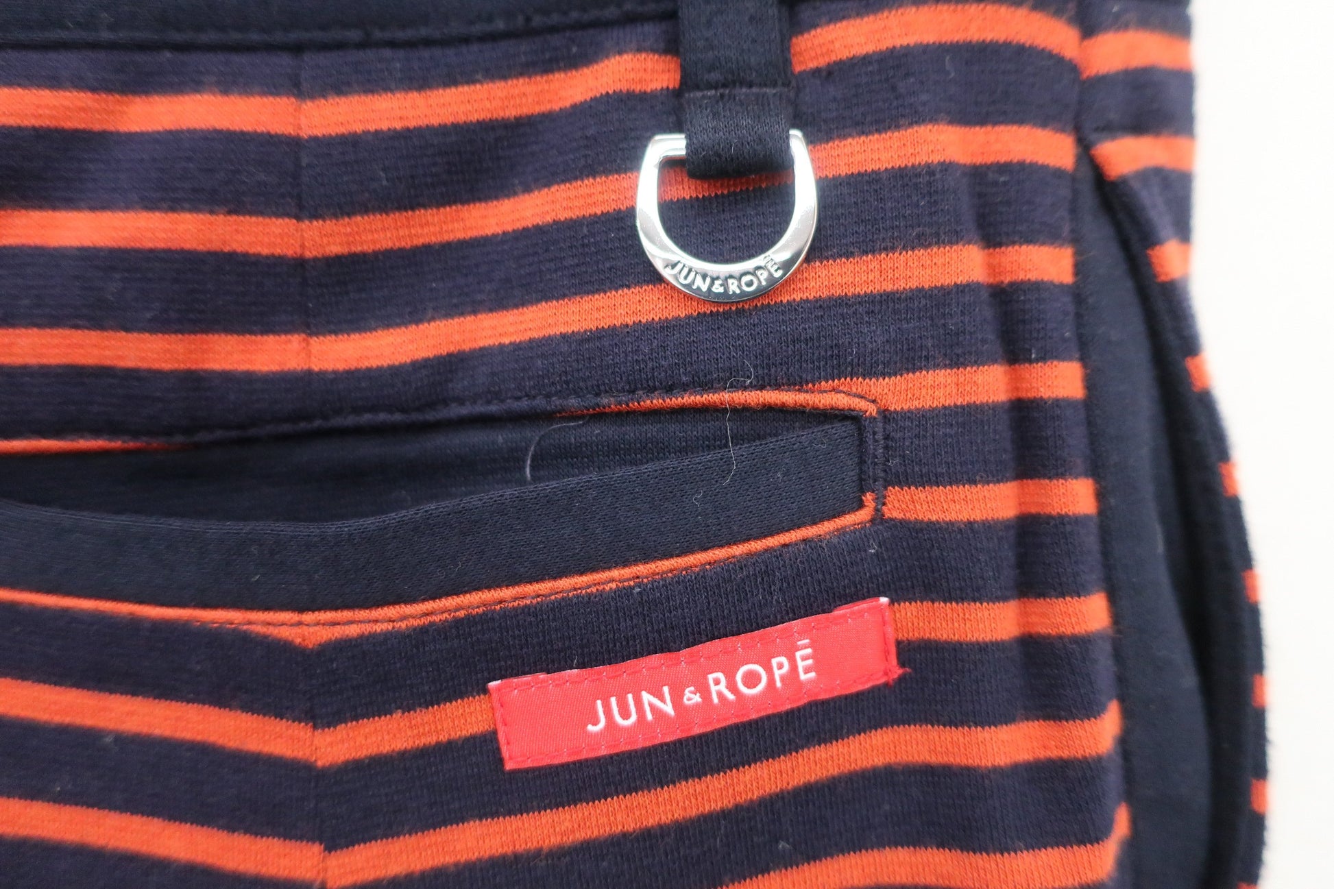 Jun and Rope(ジュン アンド ロペ) スカート ネイビー赤ボーダー レディース M B