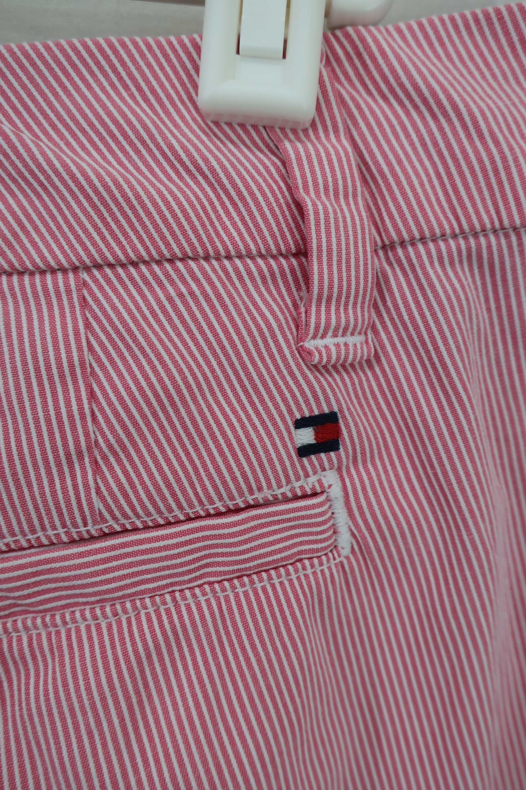 TOMMY HILFIGER(トミーヒルフィガー) パンツ ピンク白ストライプ レディース 6 A