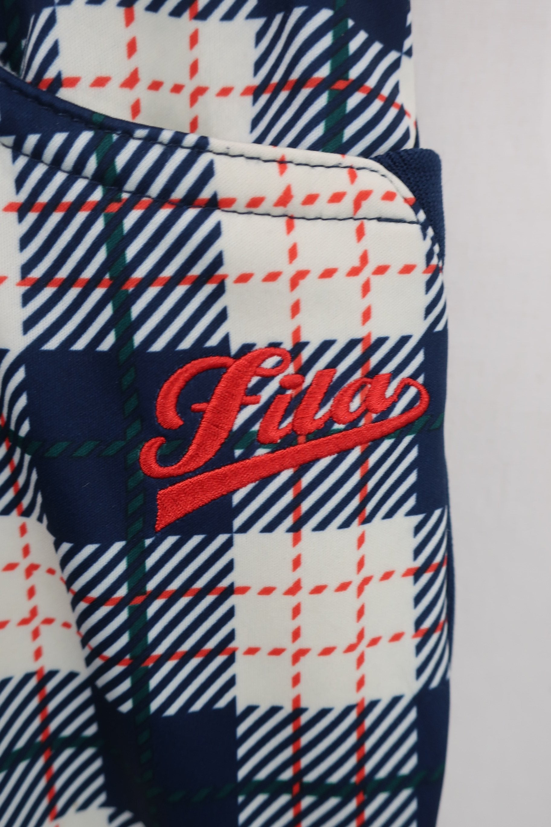FILA GOLF(フィラゴルフ) パンツ ネイビー白チェック レディース S A