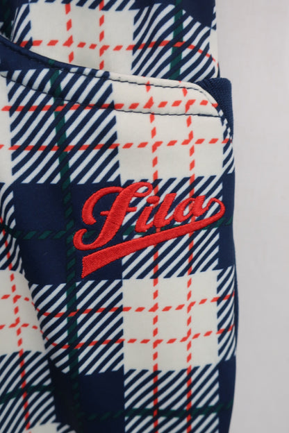 FILA GOLF(フィラゴルフ) パンツ ネイビー白チェック レディース S A