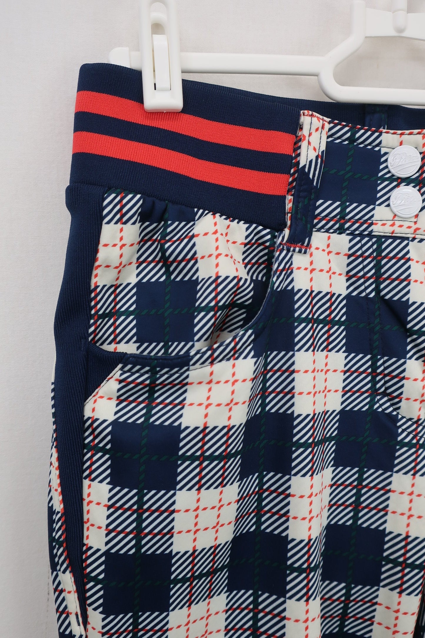 FILA GOLF(フィラゴルフ) パンツ ネイビー白チェック レディース S A