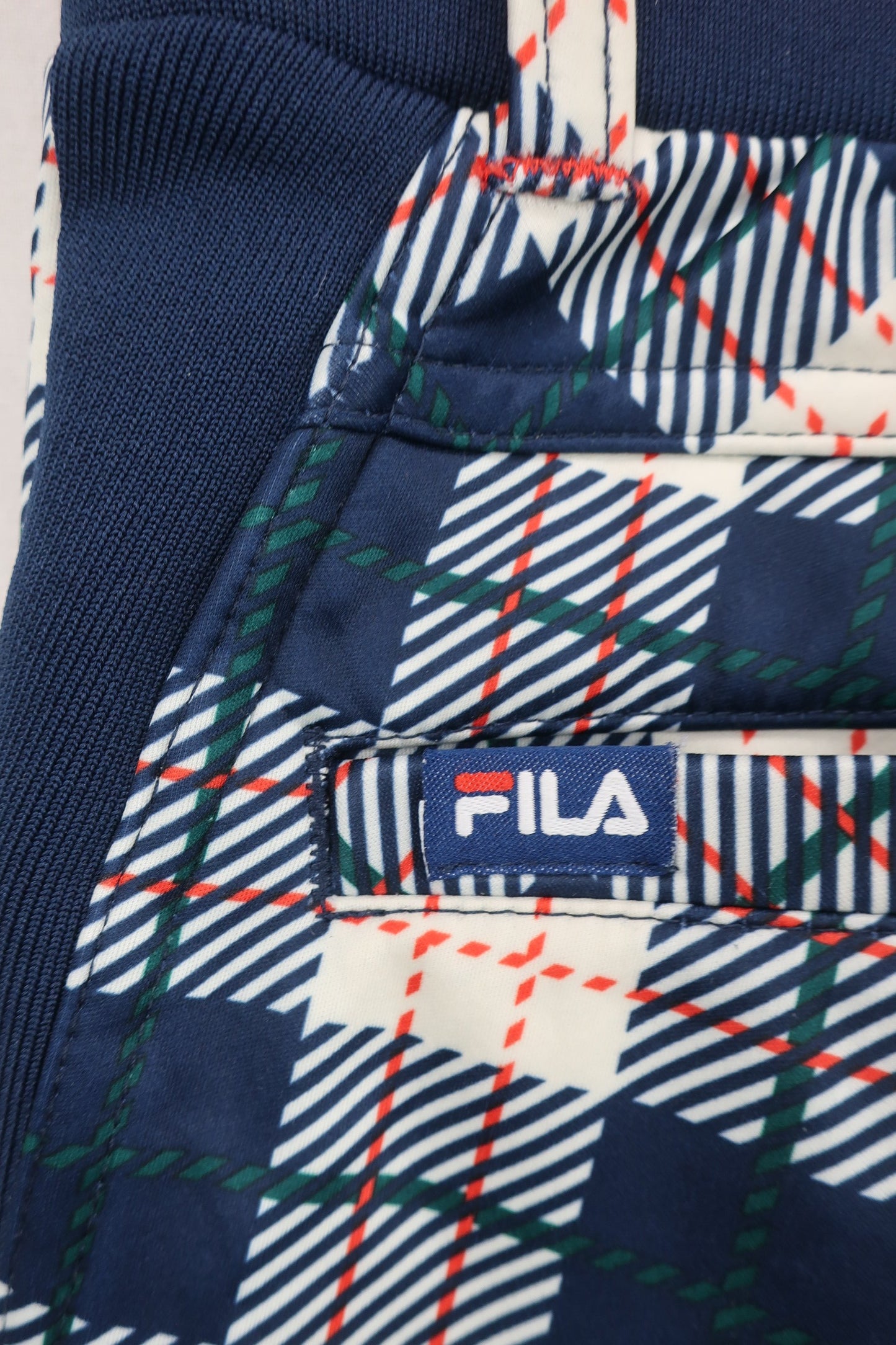 FILA GOLF(フィラゴルフ) パンツ ネイビー白チェック レディース S A