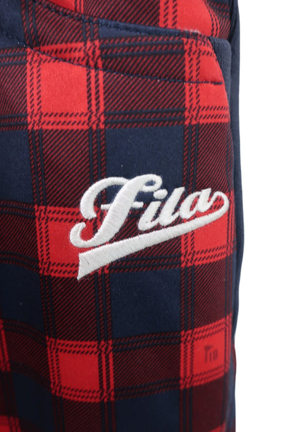 FILA GOLF(フィラゴルフ) パンツ 赤ネイビーチェック レディース M A