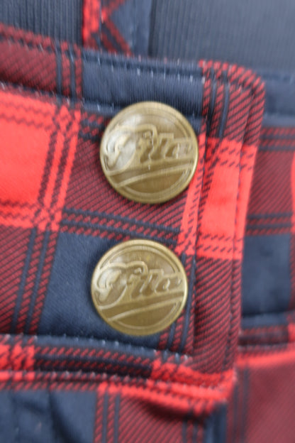 FILA GOLF(フィラゴルフ) パンツ 赤ネイビーチェック レディース M A