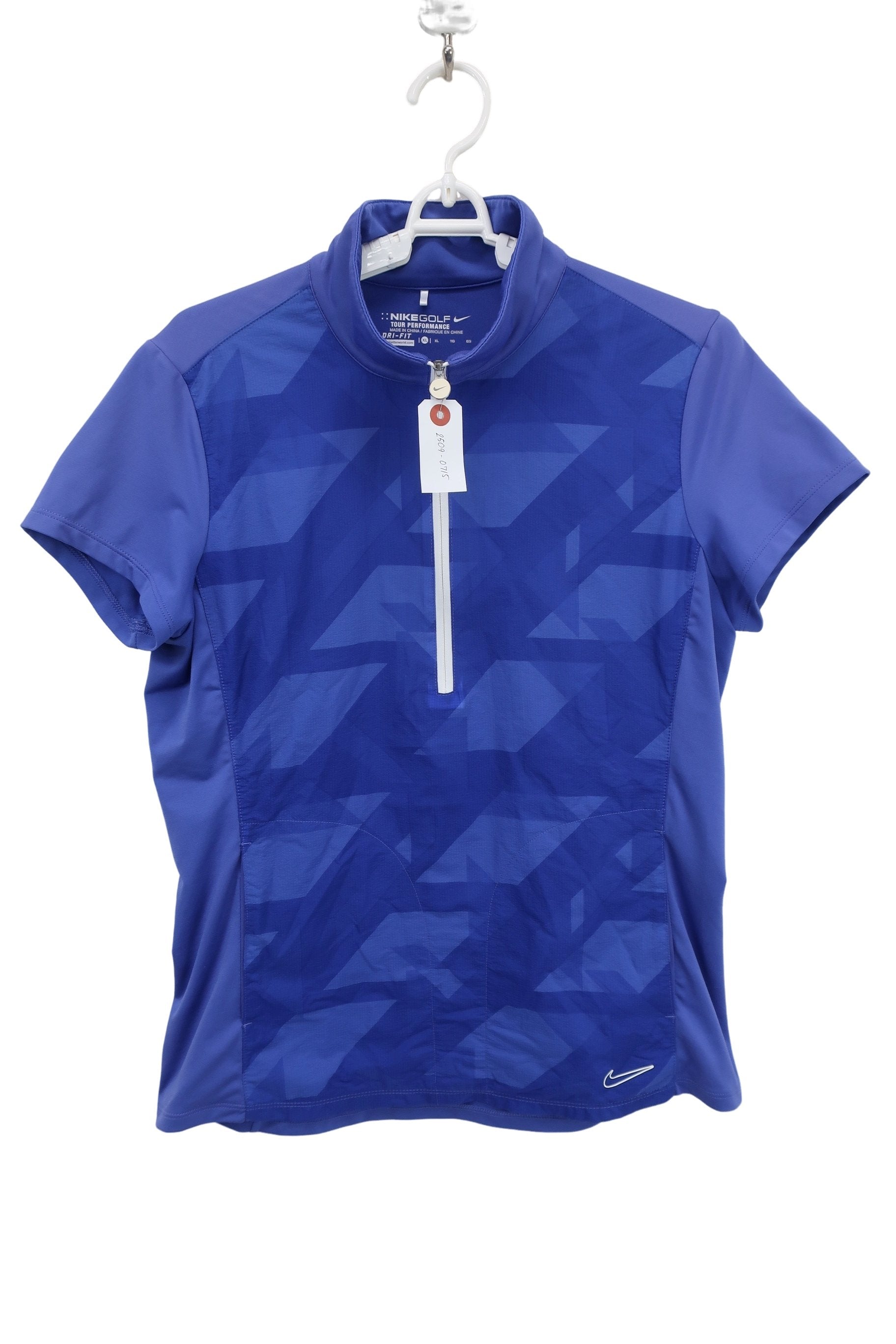 NIKE GOLF(ナイキゴルフ) 半袖ハーフジップシャツ 青 レディース XL A