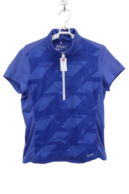 NIKE GOLF(ナイキゴルフ) 半袖ハーフジップシャツ 青 レディース XL A