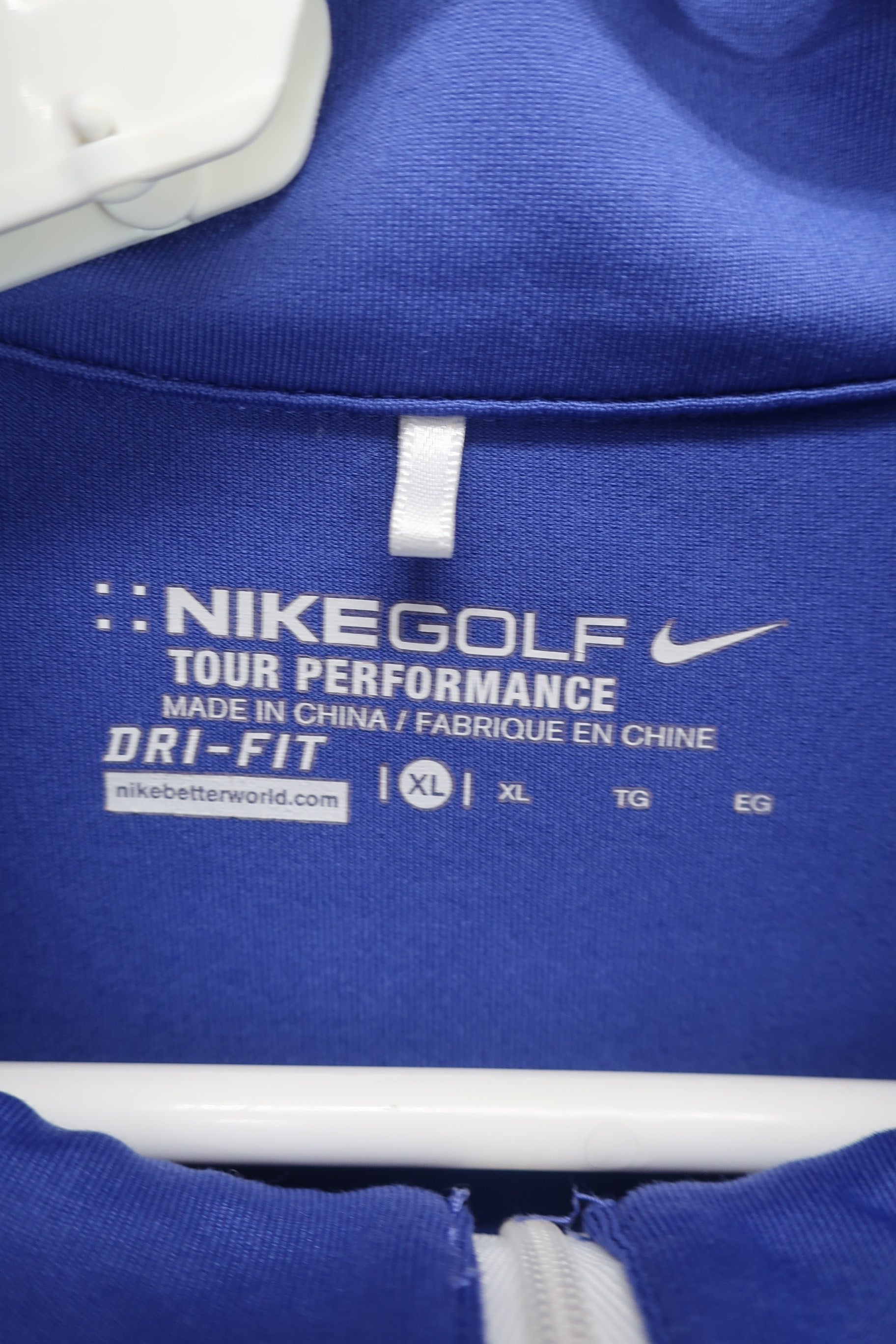 NIKE GOLF(ナイキゴルフ) 半袖ハーフジップシャツ 青 レディース XL A