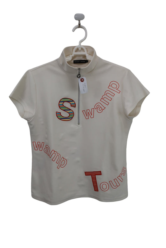 SWAMP TOURS(スワンプツアーズ) ハーフジップシャツ 白 レディース 2 A