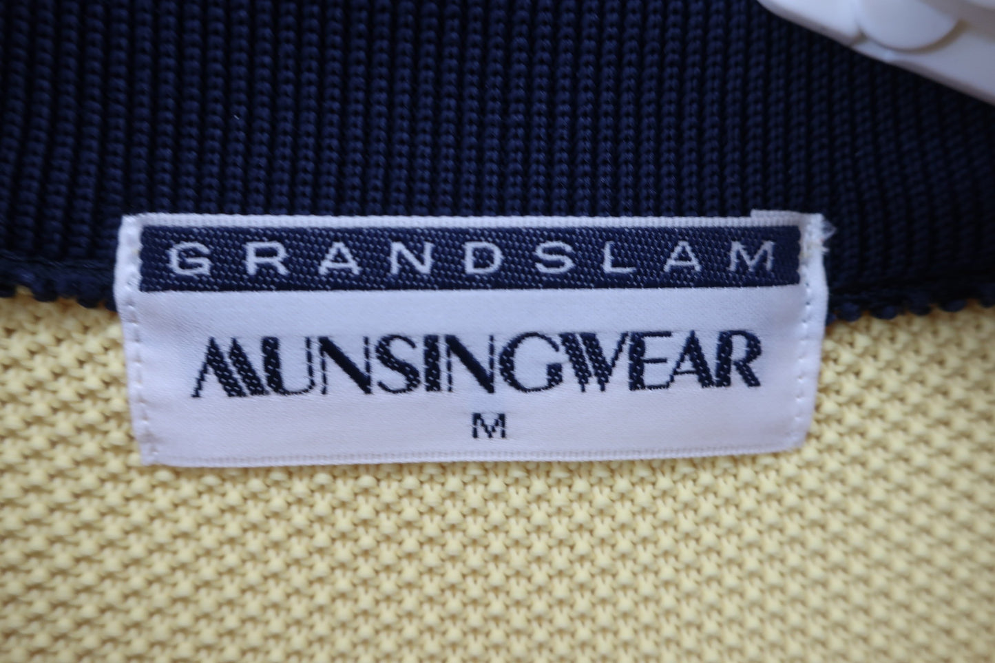 Munsingwear(マンシングウェア) 襟付ニットシャツ 黄色 レディース M B