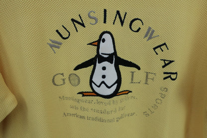 Munsingwear(マンシングウェア) 襟付ニットシャツ 黄色 レディース M B
