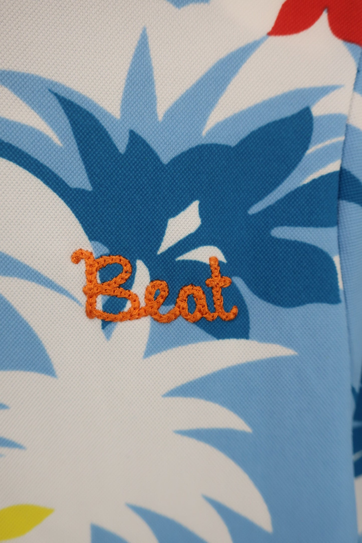 le coq sportif(ルコックスポルティフ) ポロシャツ 水色総柄 レディース LL A