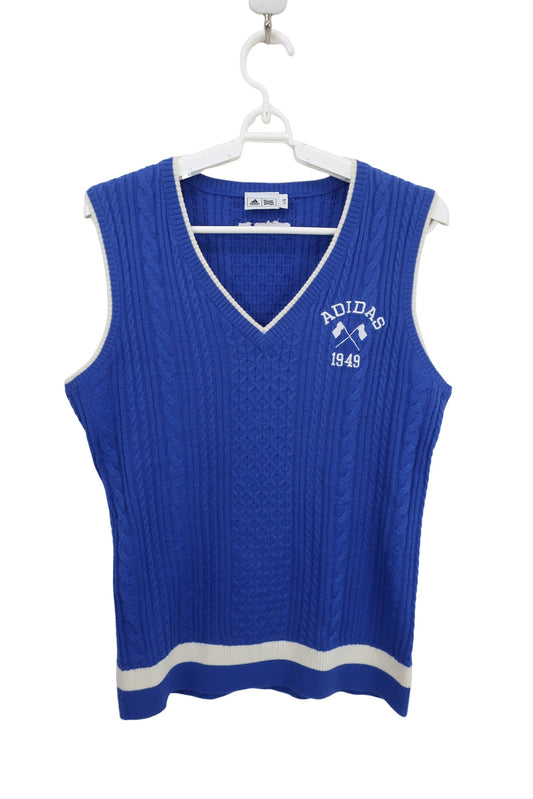 adidas(アディダス) ニットベスト 青 レディース L A