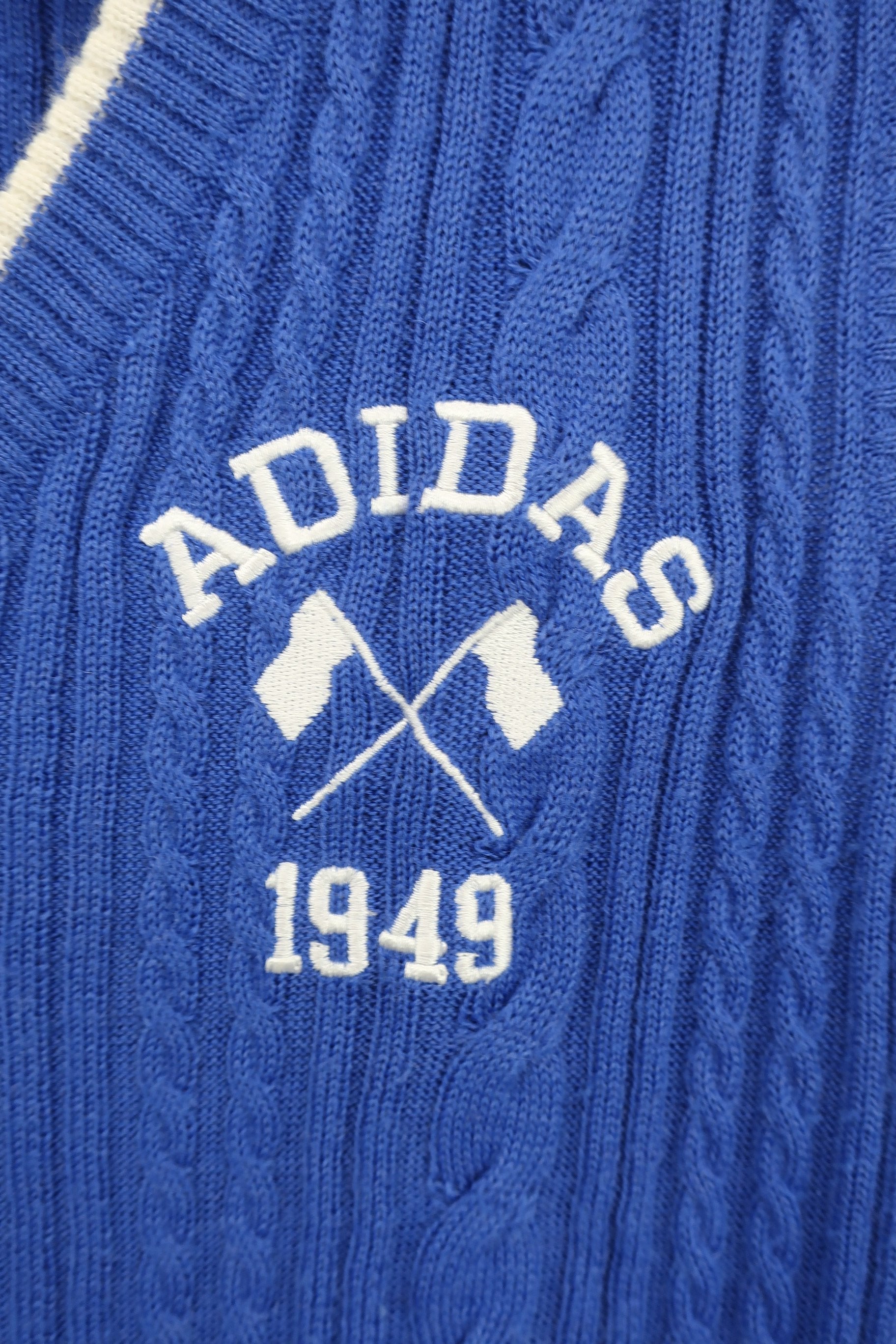 adidas(アディダス) ニットベスト 青 レディース L A