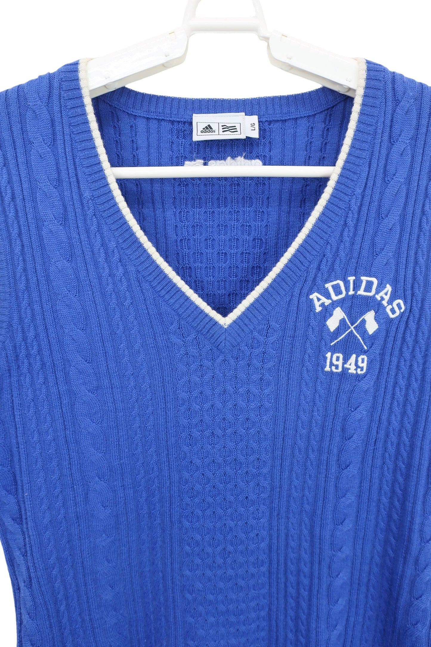 adidas(アディダス) ニットベスト 青 レディース L A