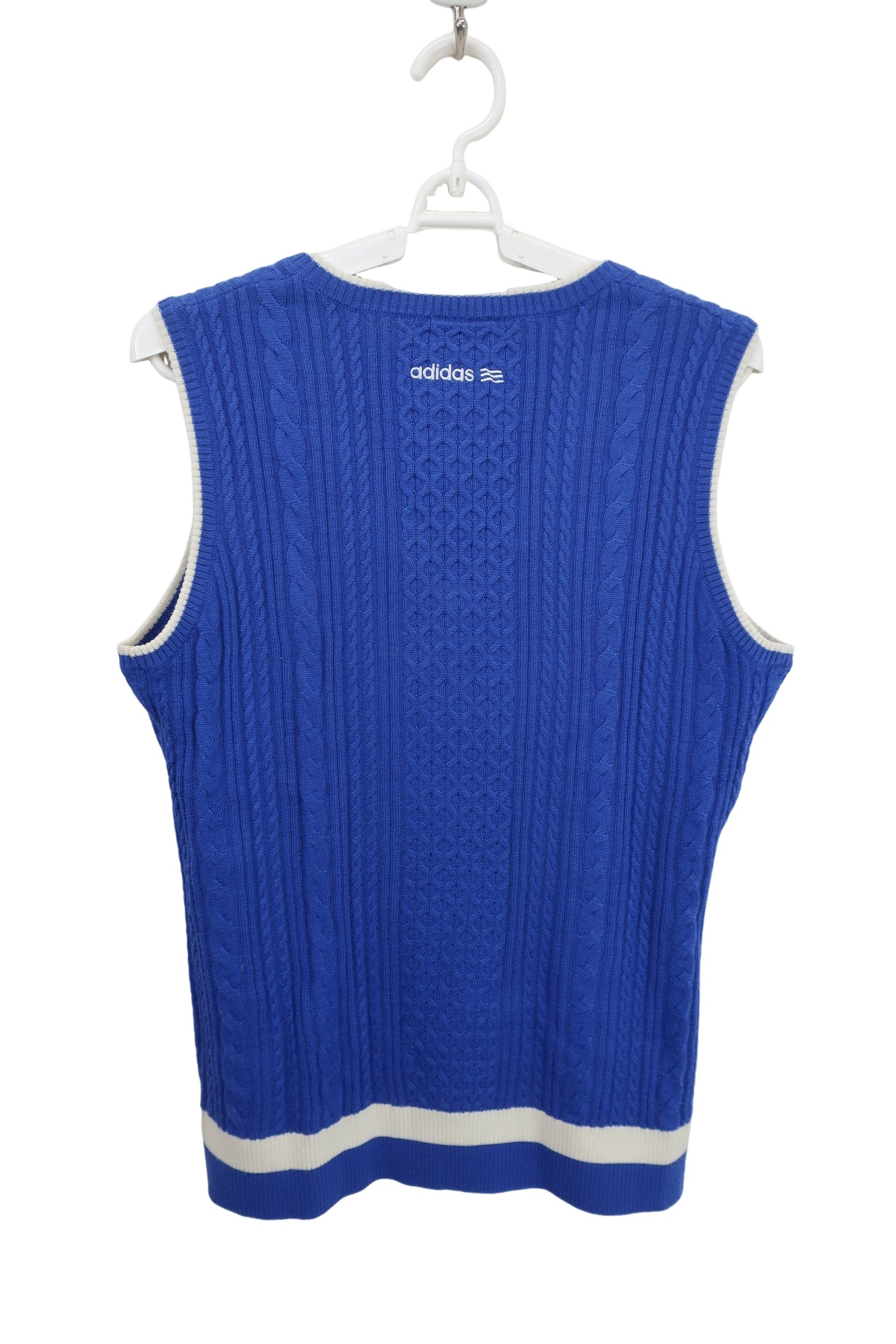 adidas(アディダス) ニットベスト 青 レディース L A