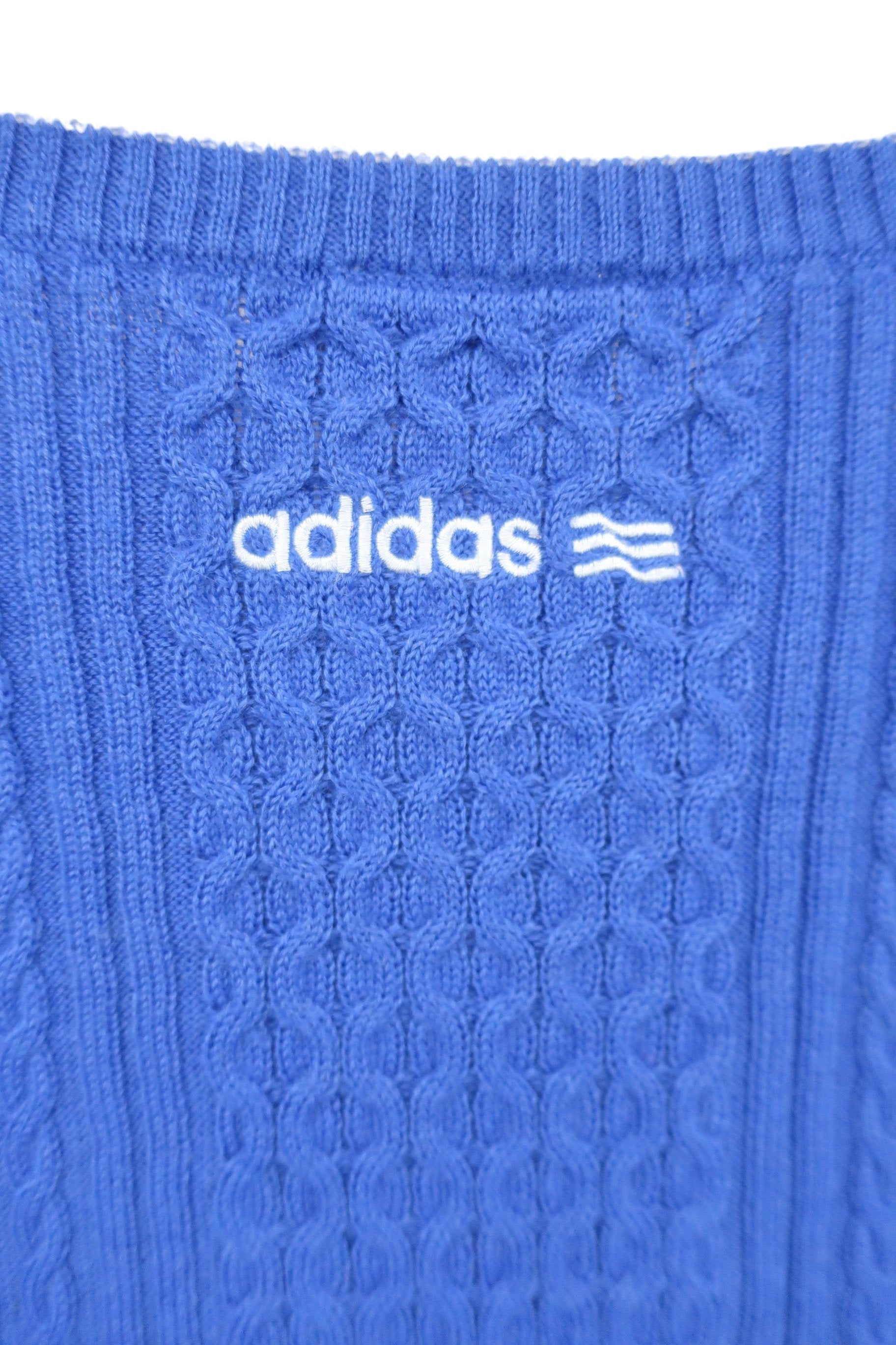 adidas(アディダス) ニットベスト 青 レディース L A